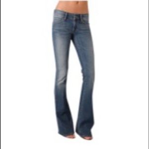 Vince distressed bootcut jeans